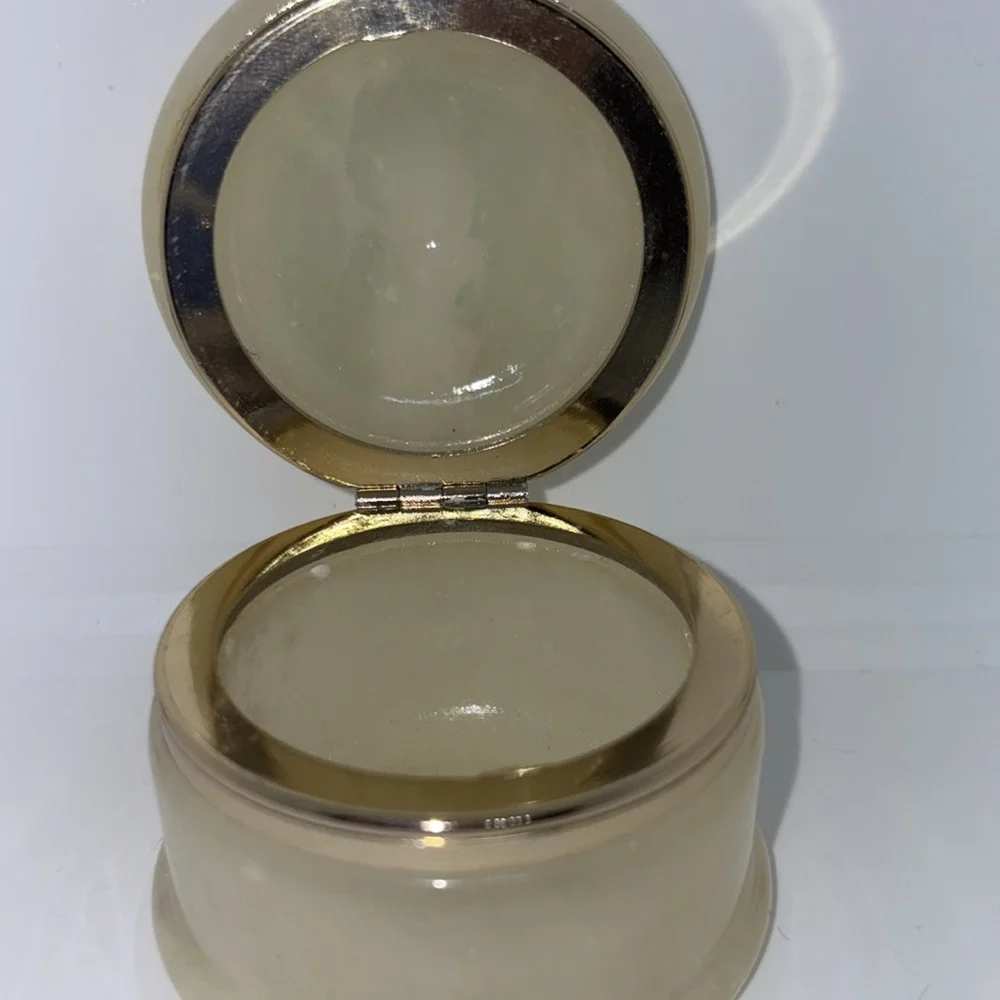 Vtg 1987 Samuel J. Butcher Precious Moments alabaster made in Italy trinket box